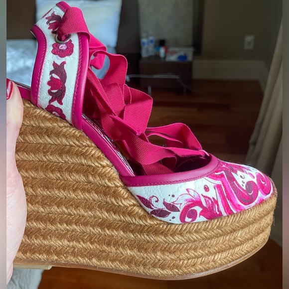 New Dolce&Gabbana Majolica-print espadrilles - Picture 6 of 7